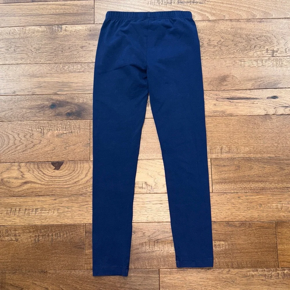 Hanna Andersson Girls Leggings - Size US 10 | 140 cm - Navy Blue